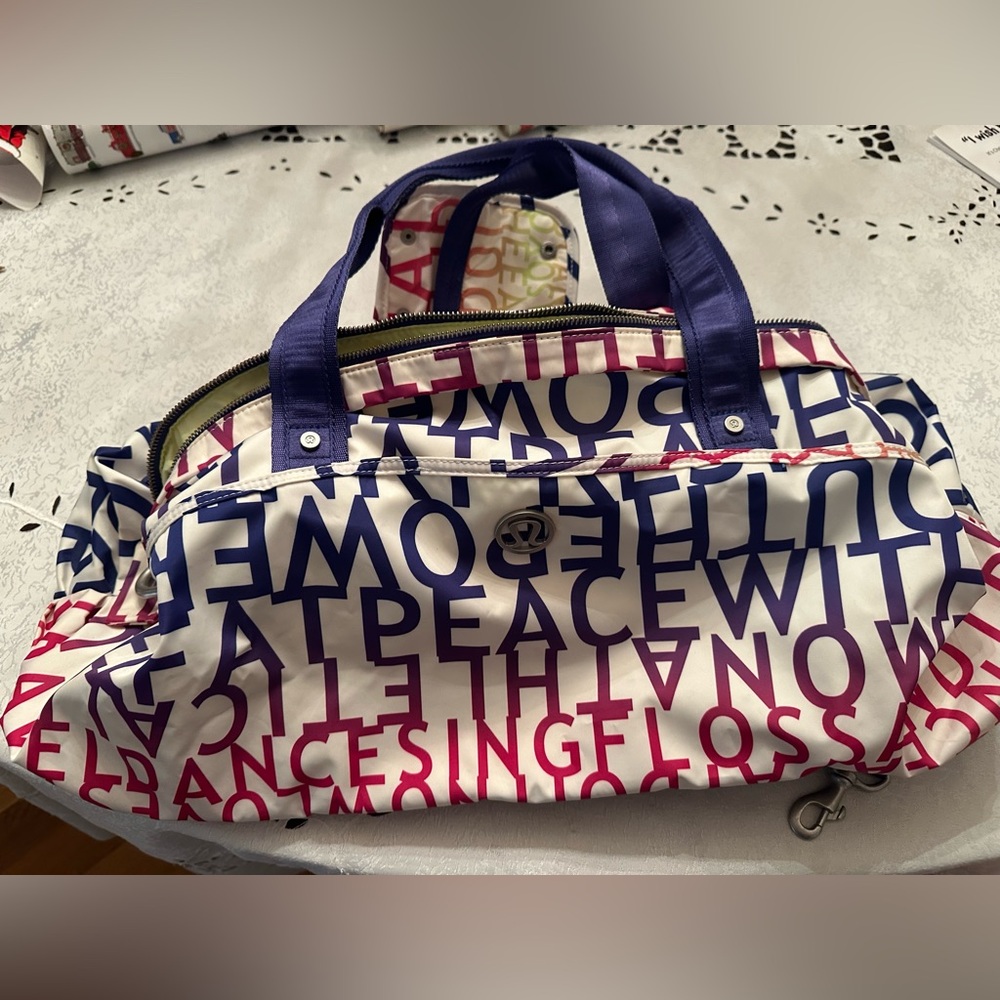 Lululemon gym and overnight bag.